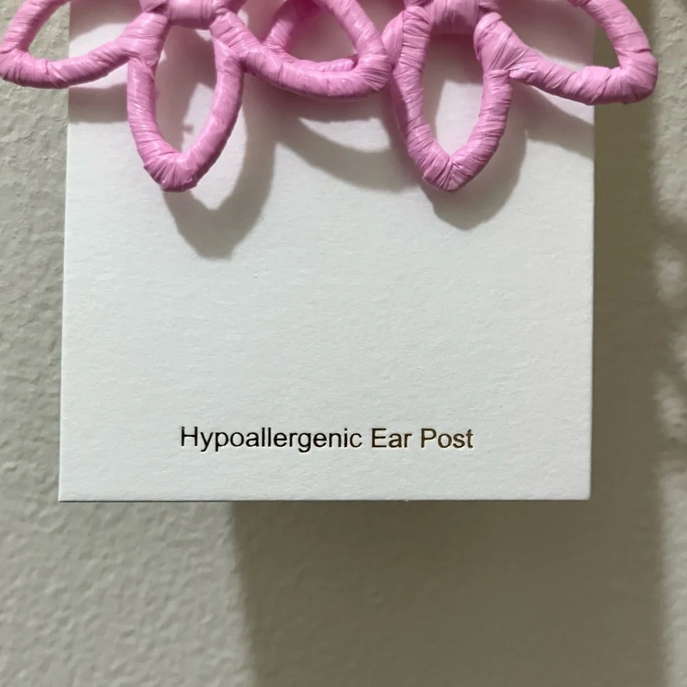 NWT J. Crew Factory Wrapped Flower Earrings, Lotus Floral Soft Girl Boho Hippie